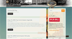 Desktop Screenshot of cityofgoodland.org